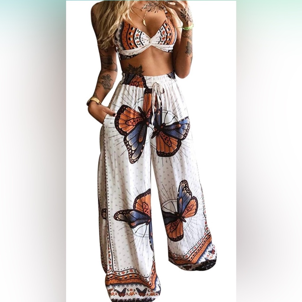 2 Piece Butterfly Moon Goddess Set